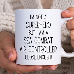 Sea Combat Air Controller Coffee Mug, Naval Air Traffic Controller, Naval Flight Operations Specialist, Airborne Control Specialist