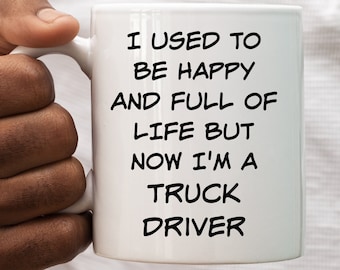 Truck Driver Gifts, Trucker Coffee Cup, Trucker Gift, Funny Trucker Mug, Truck Driver Cup, Gift Ideas for Truck Driver, Custom Trucker Mug