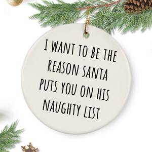 Boyfriend Christmas Gift Ideas, Christmas Present Boyfriend, Naughty List Letter, Naughty Ornament, Naughty Christmas Ornament, Naughty List
