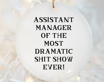 Assistant Manager, Boss Appreciation Gifts, Assistant Manager Ornament, Boss Leaving Gift, Boss Goodbye Gift, Boss Christmas Gift
