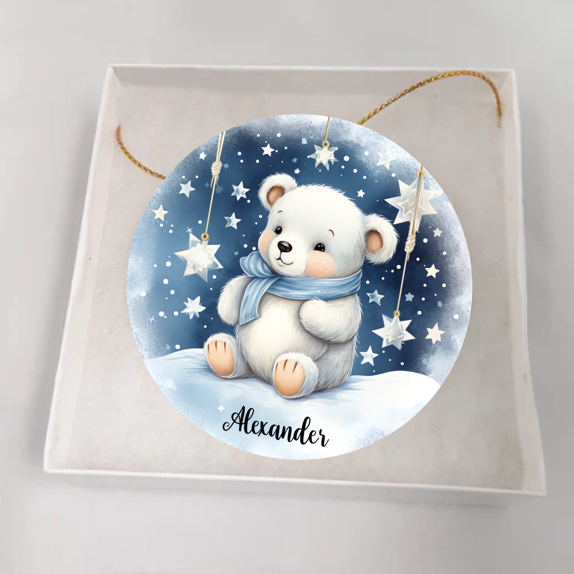 Polar Bear Ornament, Polar Bear Christmas Ornaments, Polar Bear
