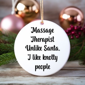 Massage Therapist Ornament, RMT Ornament, Gift Idea For Registered Massage Therapist, Present For Masseuse Masseur, Massage Therapist Gift