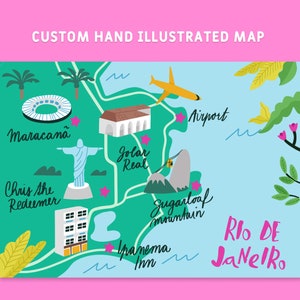 Carte de mariage personnalisée illustrée à la main de n'importe quel lieu ou événement, Airbnb, réservez les dates - impression téléchargeable - n'importe quelle taille