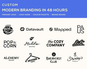 Modern Custom Branding in 48 hours, Identity Package, Visual Identity, Branding for Business, Logo Design, Express Logo