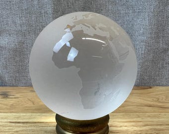 Pisapapeles vintage Tiffany & Co. con forma de globo esmerilado, decoración vintage de los años 90.