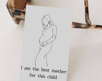 Schwangerschaft Affirmationskarten für neue Mutter Positive Schwangerschaftskarten Mutterschaftsmantrakarte werdende Mutter Affirmationen Mom Karten Geschenk für Sie