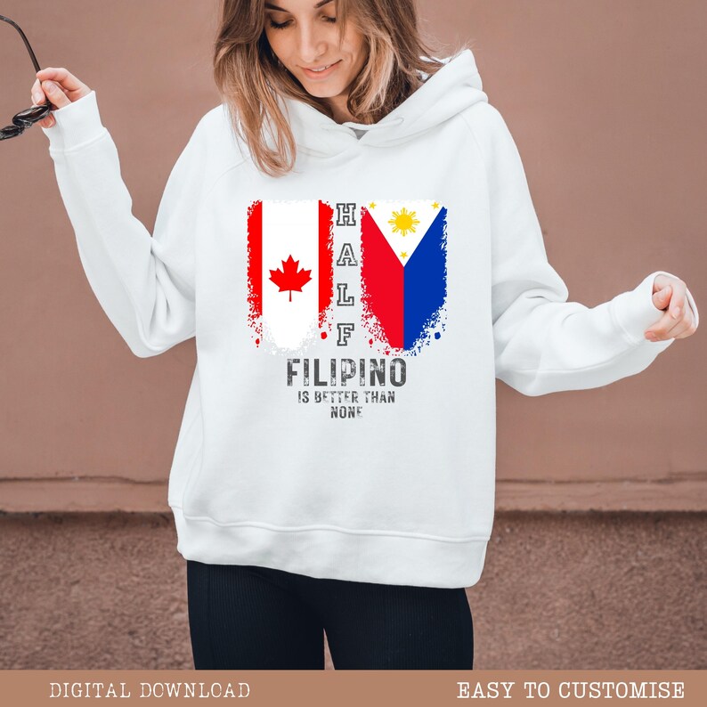Philippines Canada Flags Png Logo Pintables, Filipino Canada PNG Shirt ...