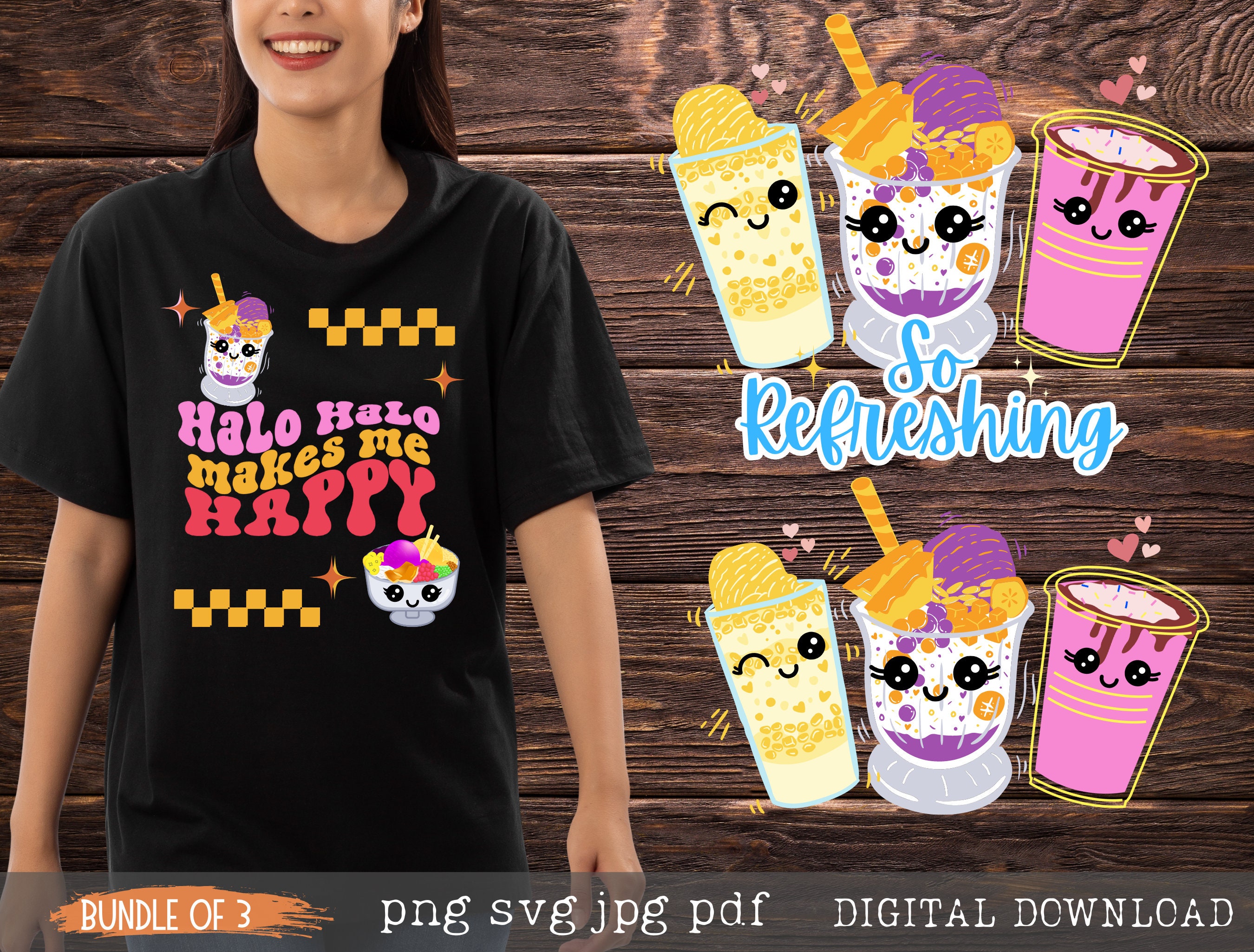 Funny Filipino Dessert Halo-halo Clip Arts PNG Philippines Cuisine