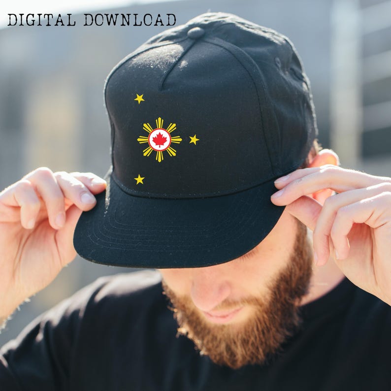 Philippines Canada Flags SVG Logo Pintables, Filipino Canada PNG Shirt ...