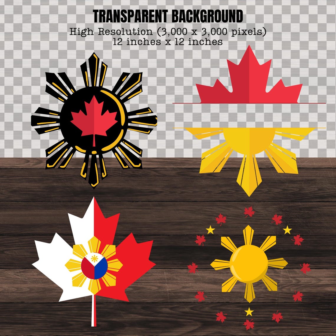 Philippines Canada Flags SVG Logo Pintables, Filipino Canada PNG Shirt ...