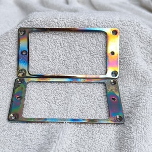 Leo B's Custom Made Burnt Chrome Humbucker Pickup Frames