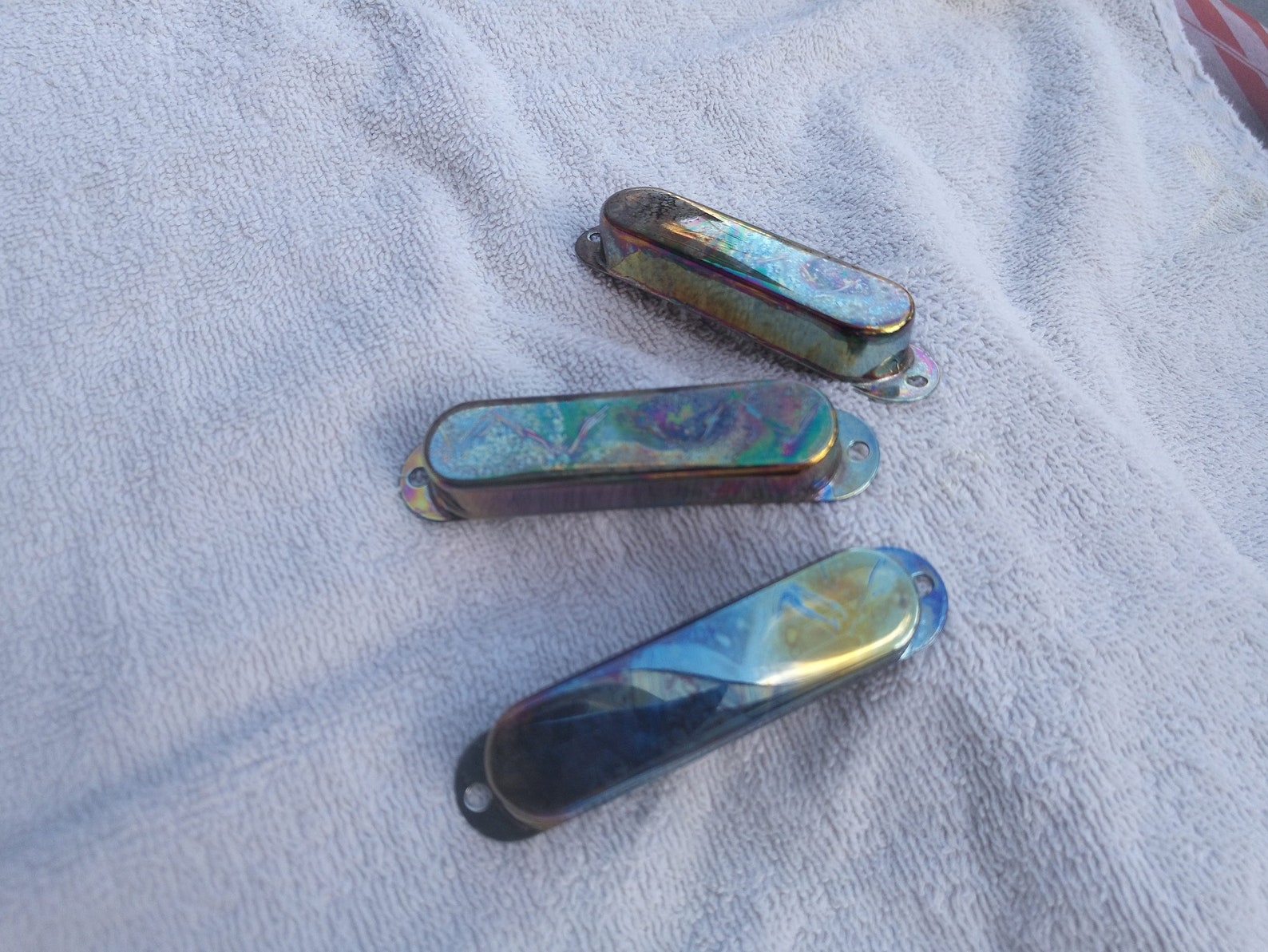 New Design Custom Made Burnt Chrome Pickup Covers Single Coil Etsy Canada