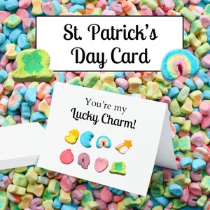 St. Patricks Tageskarte, St. Patricks Grußkarte, St. Paddys Tageskarte, lustige Grußkarte, Glücksbringer, Glückskarte, printable