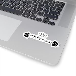 PR Princess Gym Sticker, CrossFit Sticker, Fitness Decal, Workout Stickers, Gym Girl, Gym Deal, Workout Decals, Gym Water Bottle