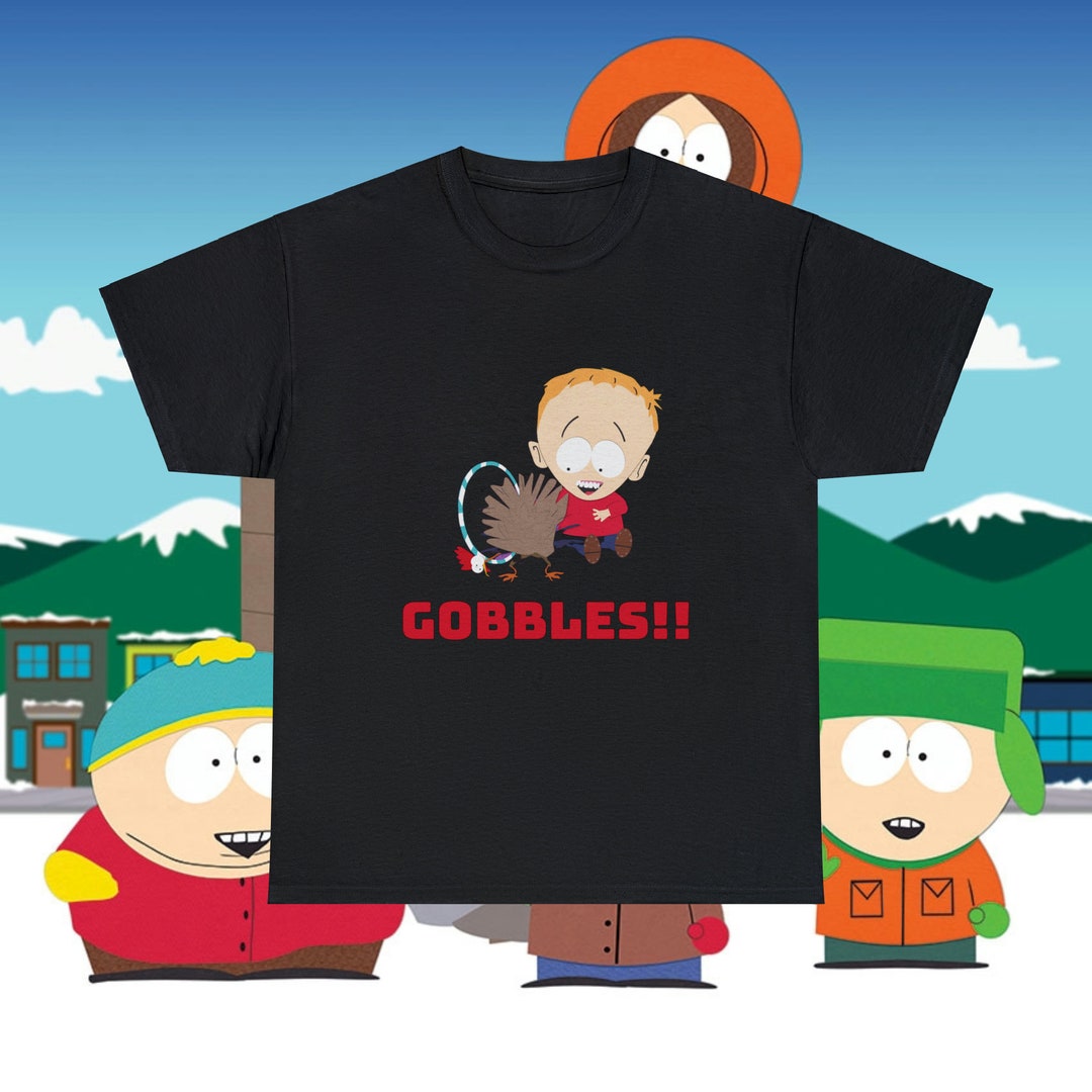 South Park Timmy and Gobbles Tshirt Gobbles Funny Cartoon Tee Gift for