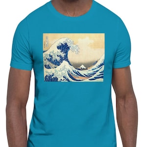 Great Wave Off Kanagawa: Katsushika Hokusai--Japanese Art Iconic Asian Art Unisex T-Shirt Men&#39;s T-Shirt Women&#39;s T-Shirt Bella+Canvas 3001
