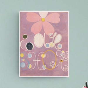 The Ten Largest No. 5: Adulthood--Hilma af Klint Abstract Modern Art Canvas Interior Design Home Decor Wall Art 300+dpi