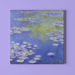 Water Lilies-1908--Claude Monet Impressionism Modern Art Canvas Interior Design Wall Art Home Decor 300+dpi