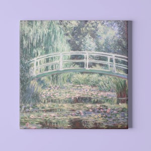 White Water Lilies (1899)--Claude Monet Abstract Impressionism Modern Art Canvas Interior Design Home Decor Wall Art 300+dpi