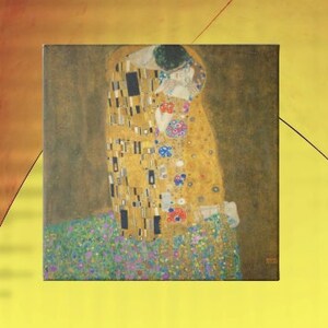 The Kiss--Gustav Klimt Abstract Symbolism Art Nouveau Modern Art Canvas Interior Design Home Decor Wall Art 300+dpi