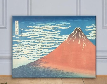 Fine Wind, Clear Morning--Katsushika Hokusai Japanische Kunst Leinwand Interior Design Wohnkultur Wandkunst 300+dpi