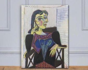 パブロ・ピカソ『ドラ・マールの肖像』キュビズム・アートプリント