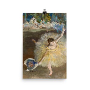End of an Arabesque--Edgar Degas Abstract Impressionism Modern Art Giclée Quality 12&quot;x18&quot; Matte Paper Poster Interior Design 300+dpi