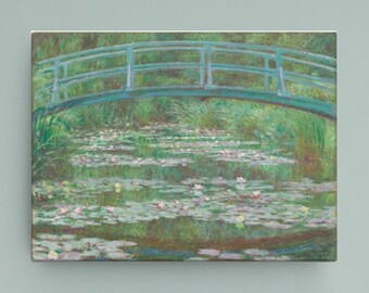 The Japanese Footbridge--Claude Monet Abstract Impressionism Modern Art Canvas Interior Design Home Decor Wall Art 300+dpi