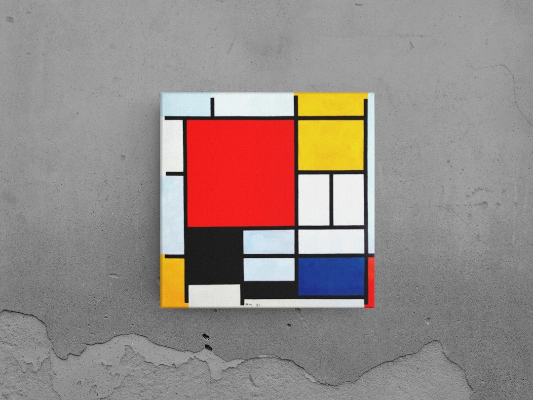 Composition With Large Red Plane, Yellow, Black, Gray and Blue