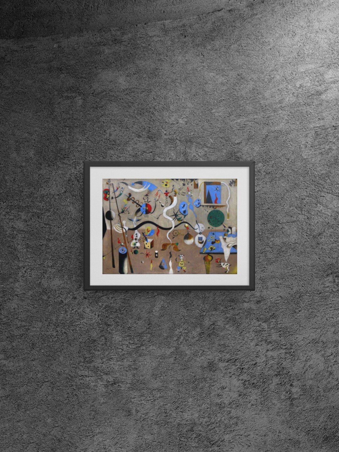 The Harlequin's Carnivaljoan Miró Abstract Surrealism Modern Art Framed ...