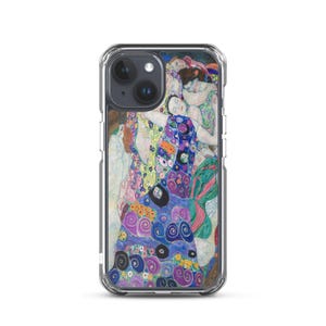La jeune fille (Die Jungfrau)--Gustav Klimt Symbolisme Art nouveau Art moderne abstrait coque iphone 600+dpi EXPÉDITION GRATUITE !