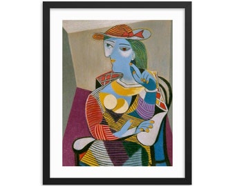 パブロ・ピカソ「座る女性」28 x 39インチ 美術館品質の手描き油絵複製