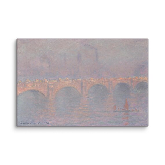 Waterloo Bridge, Soleil Voilé (veiled Sun)--claude Monet
