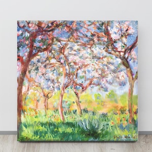 Giverny in Springtime--Claude Monet Abstrakt Impressionismus Moderne Kunst Leinwand Interior Design Wohnkultur Wandkunst 300+dpi