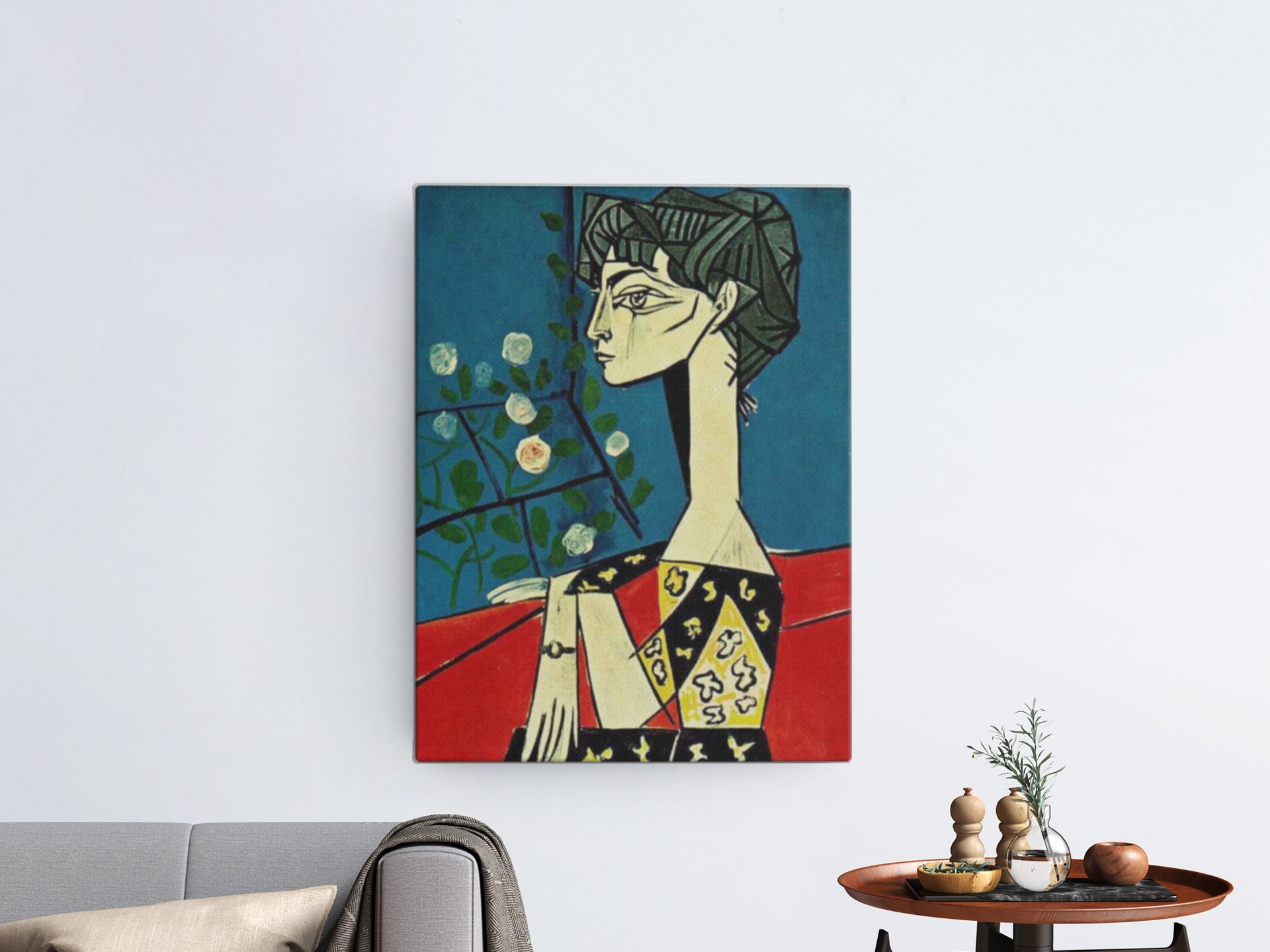 Jacqueline With Flowers--pablo Picasso Abstract Surrealist Cubism