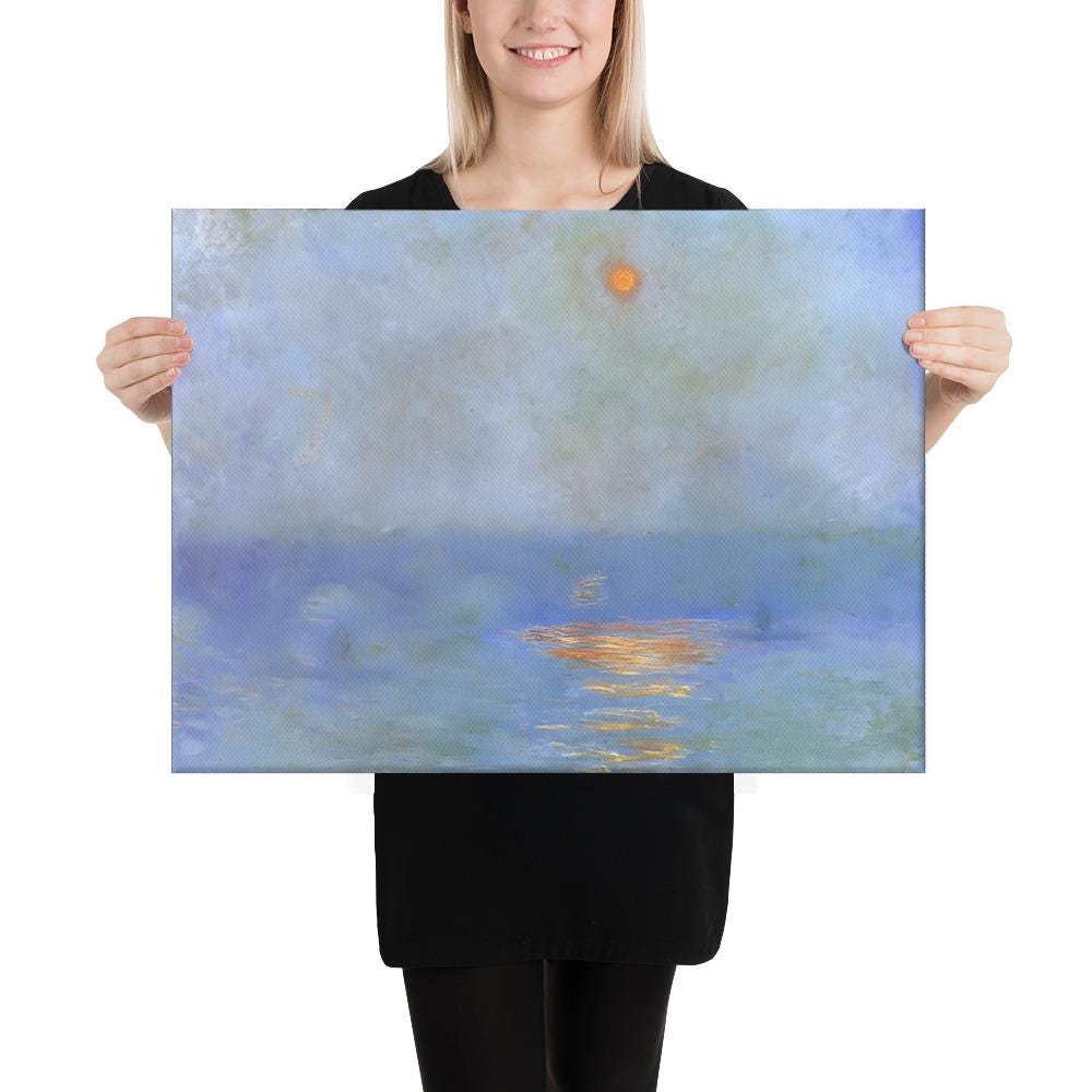 Waterloo Bridge, Effect of Sunlight in the Fog--claude Monet