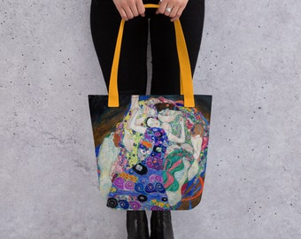 The Maiden (Die Jungfrau)--Gustav Klimt Symbolism Art Nouveau Abstract Modern Art Tote Bag Carry-All Bag 300+dpi