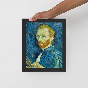 Self Portrait by Vincent van Gogh (1889) Framed Print Poster Wall Art Decor