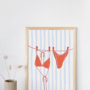 Bikini Wand Kunst bedruckbar