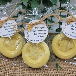 Honey bee soap favors baby shower party favors gender reveal mommy to bee party favors honey soap bee soap
