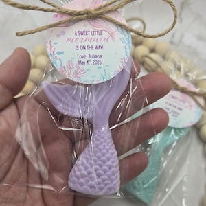 Mermaid tail soap party favors birthday favors shower favors kids soaps individually wrapped and tagged personalizable