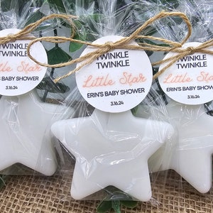Star soap party favors twinkle twinkle little star favors birthday baby shower gender reveal favors handmade soap favors personalized favors image 5