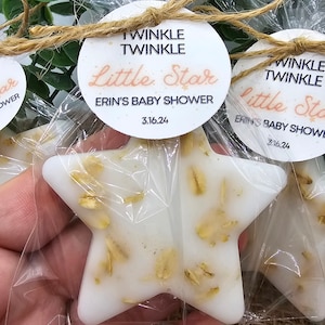 Star soap party favors twinkle twinkle little star favors birthday baby shower gender reveal favors handmade soap favors personalized favors image 1