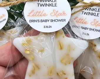 Star soap party favors twinkle twinkle little star favors birthday baby shower gender reveal favors handmade soap favors personalized favors