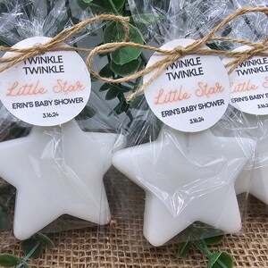 Star soap party favors twinkle twinkle little star favors birthday baby shower gender reveal favors handmade soap favors personalized favors image 9