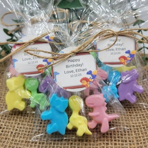 Mini Dinosaur Soaps,  Homemade Soaps, Party Favors