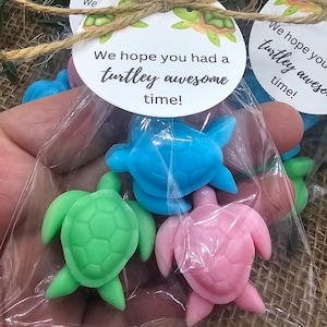 Mini Turtle soap favors turtley greatful for you favors mini soap favors birthday party favors baby shower party favors mini kids soap