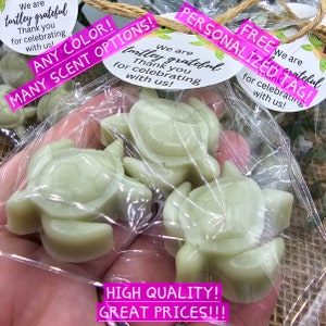 Mini Turtle soap favors turtley greatful for you favors mini soap favors birthday party favors baby shower party favors mini kids soap