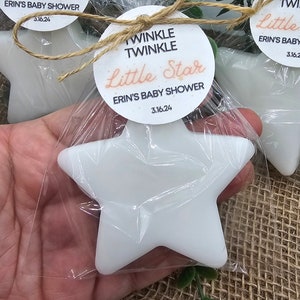 Star soap party favors twinkle twinkle little star favors birthday baby shower gender reveal favors handmade soap favors personalized favors image 8