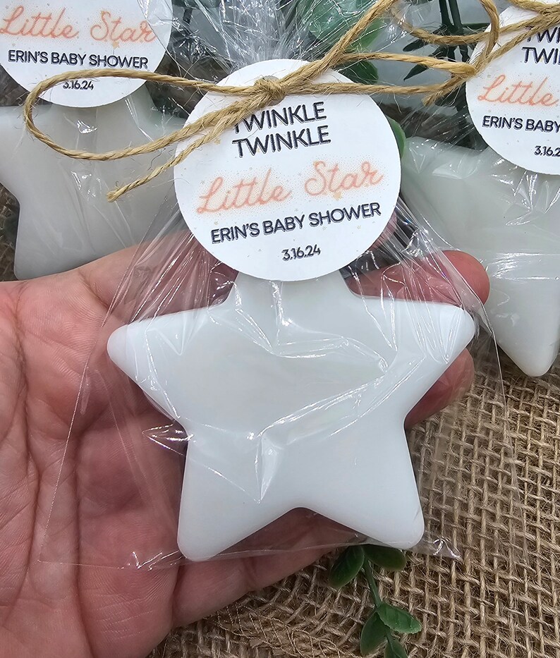 Star soap party favors twinkle twinkle little star favors birthday baby shower gender reveal favors handmade soap favors personalized favors image 8